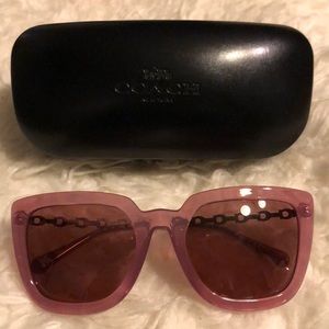 Coach purple frame sunglasses